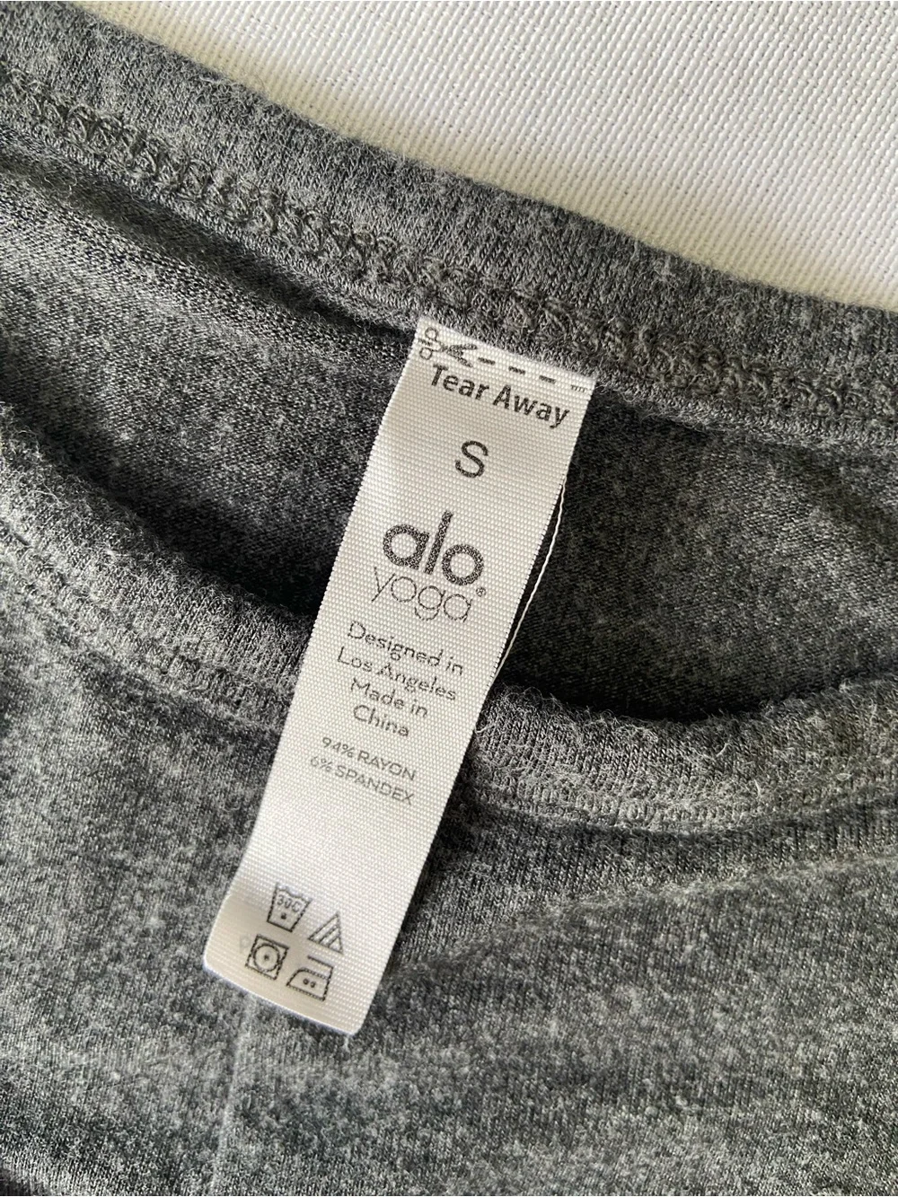 ALO Yoga Gray Twist-Front Tank